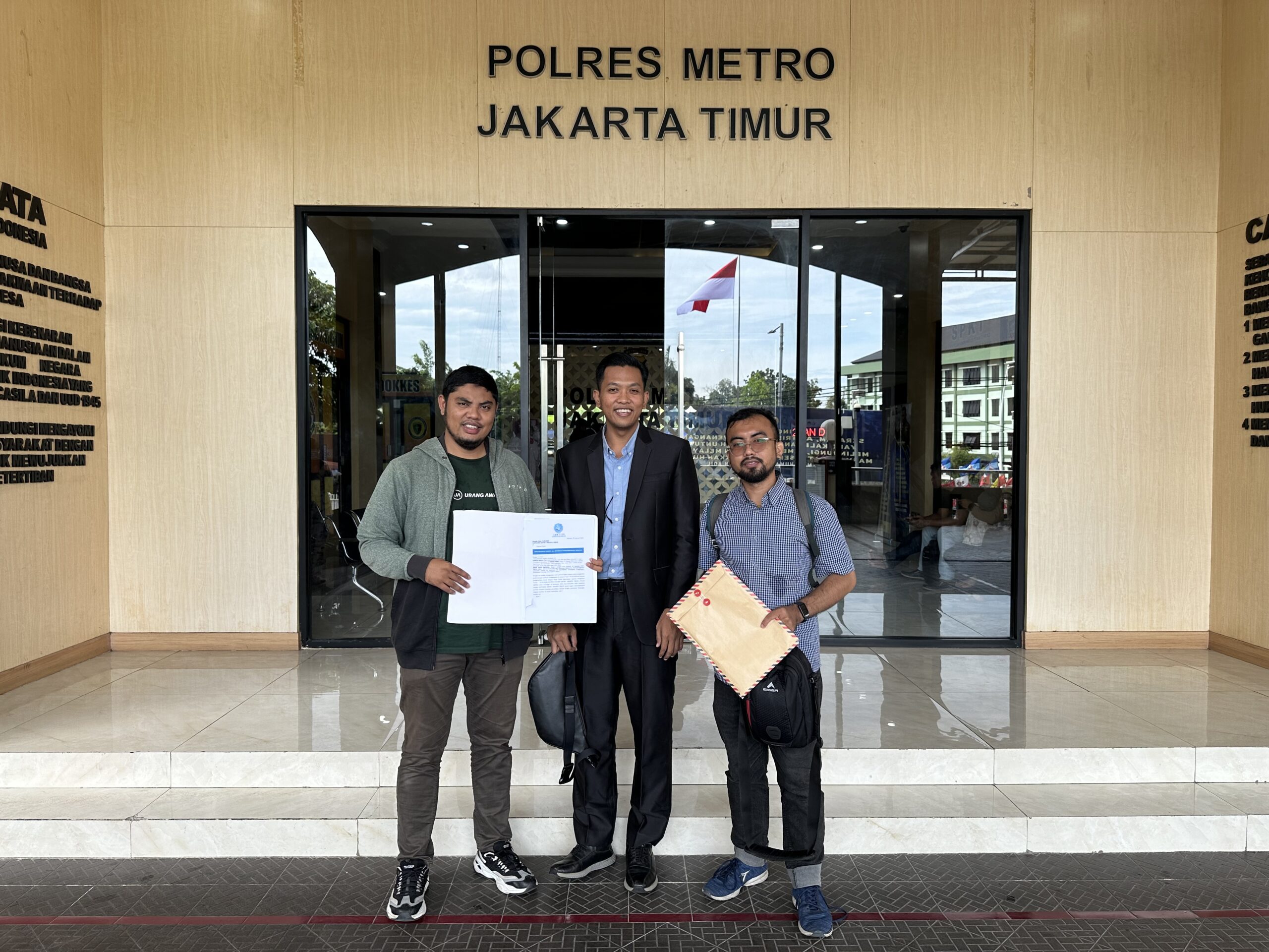 Pendampingan laporan dugaan tindak pidana.